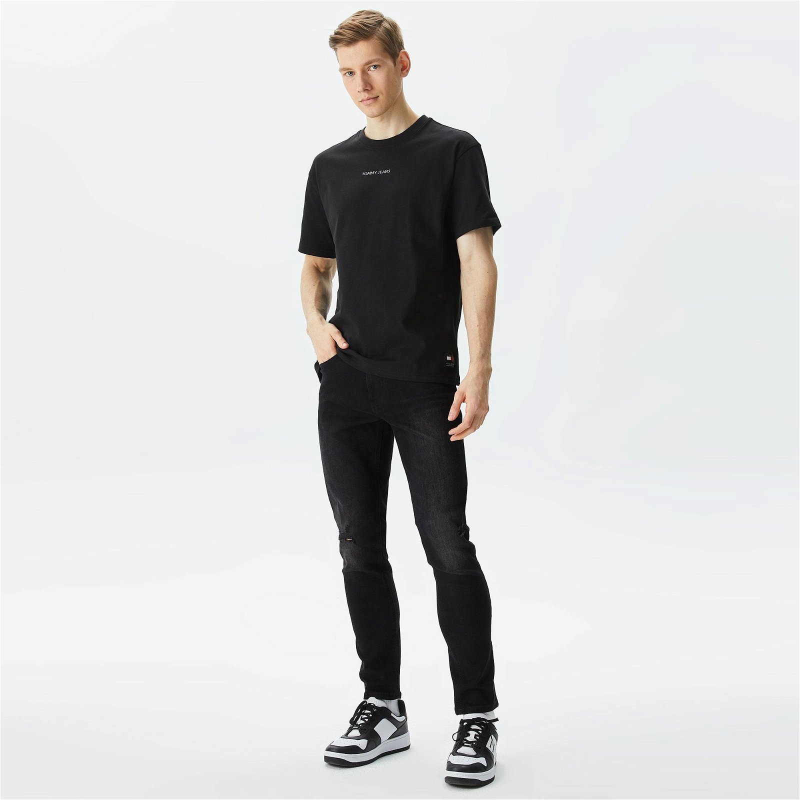 Tommy Jeans New Classics Erkek Siyah T-Shirt