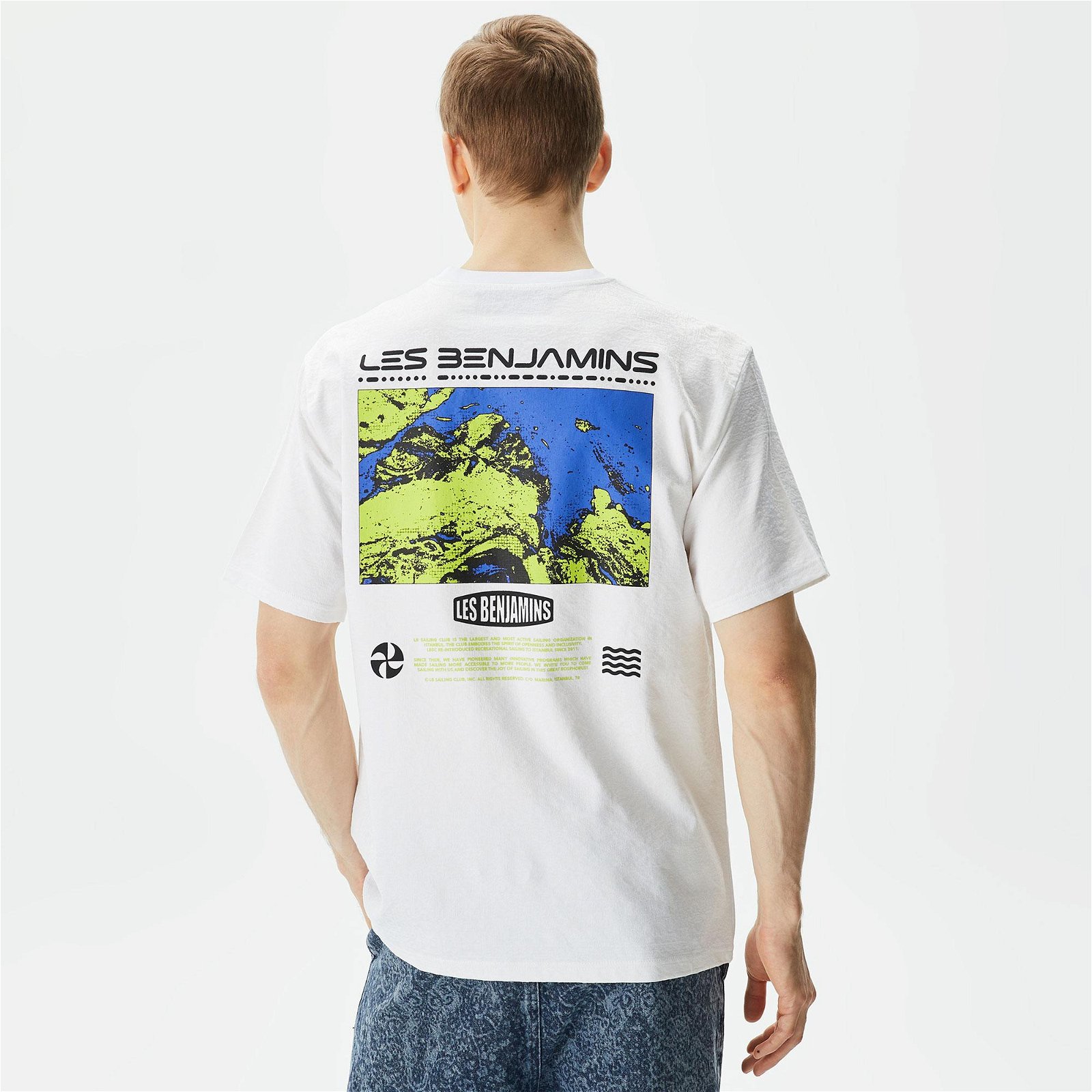 Les Benjamins Kısmet Voyage East to West 013 Erkek Beyaz T-Shirt