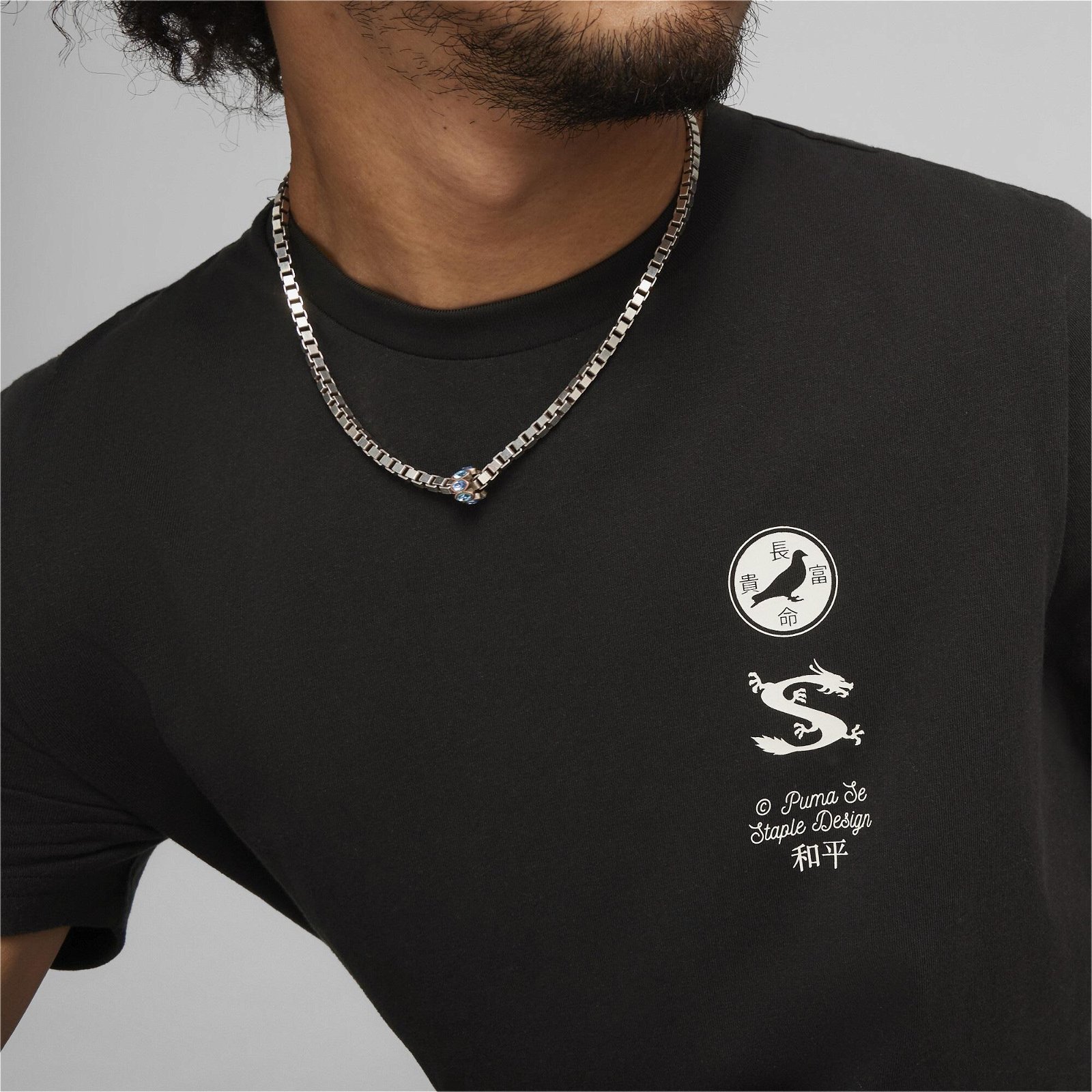 Puma X Staple Graphic Erkek Siyah T-Shirt