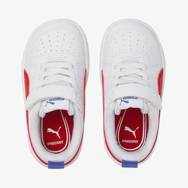 Puma Rickie Çocuk Beyaz/Kırmızı Spor Ayakkabı