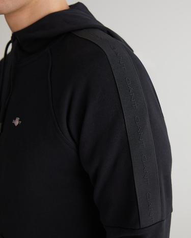  GANT Erkek Siyah Regular Fit Fermuarlı Logolu Sweatshirt