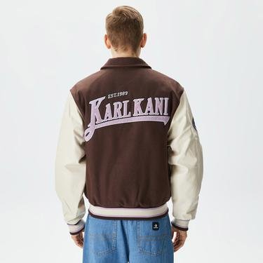  Karl Kani Chest Signature Block College Jacket Erkek Kahverengi Ceket