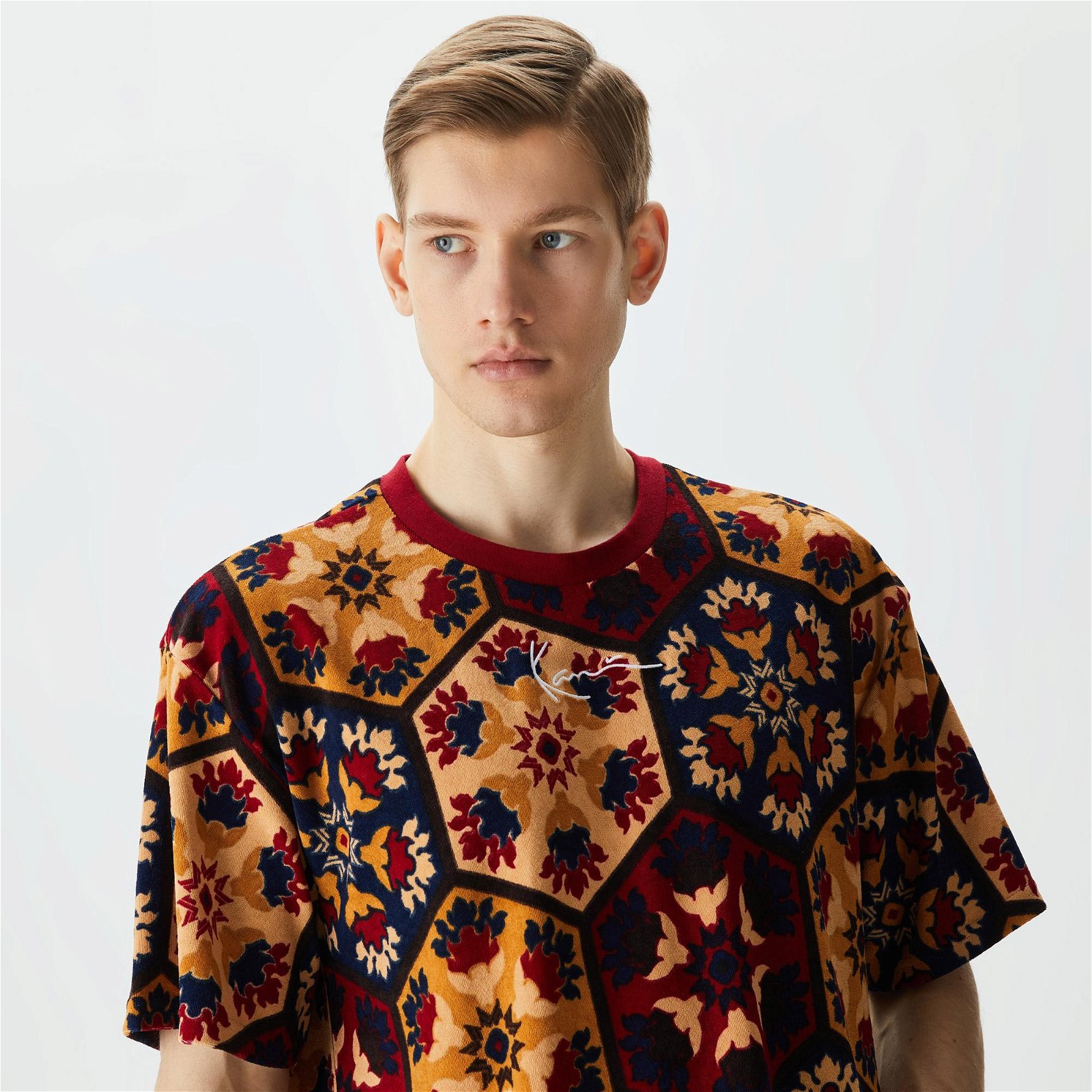 Karl Kani Small Signature Tile Towelling Erkek Renkli T-Shirt