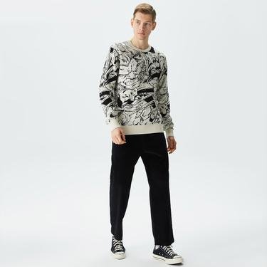  HUF Epic Showdown Crew Sweater Erkek Siyah/Beyaz Sweatshirt