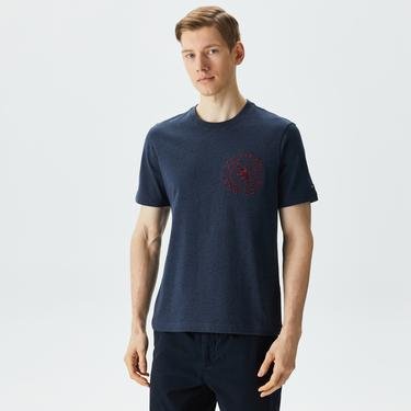  Tommy Hilfiger Icon Crest Erkek Mavi T-Shirt