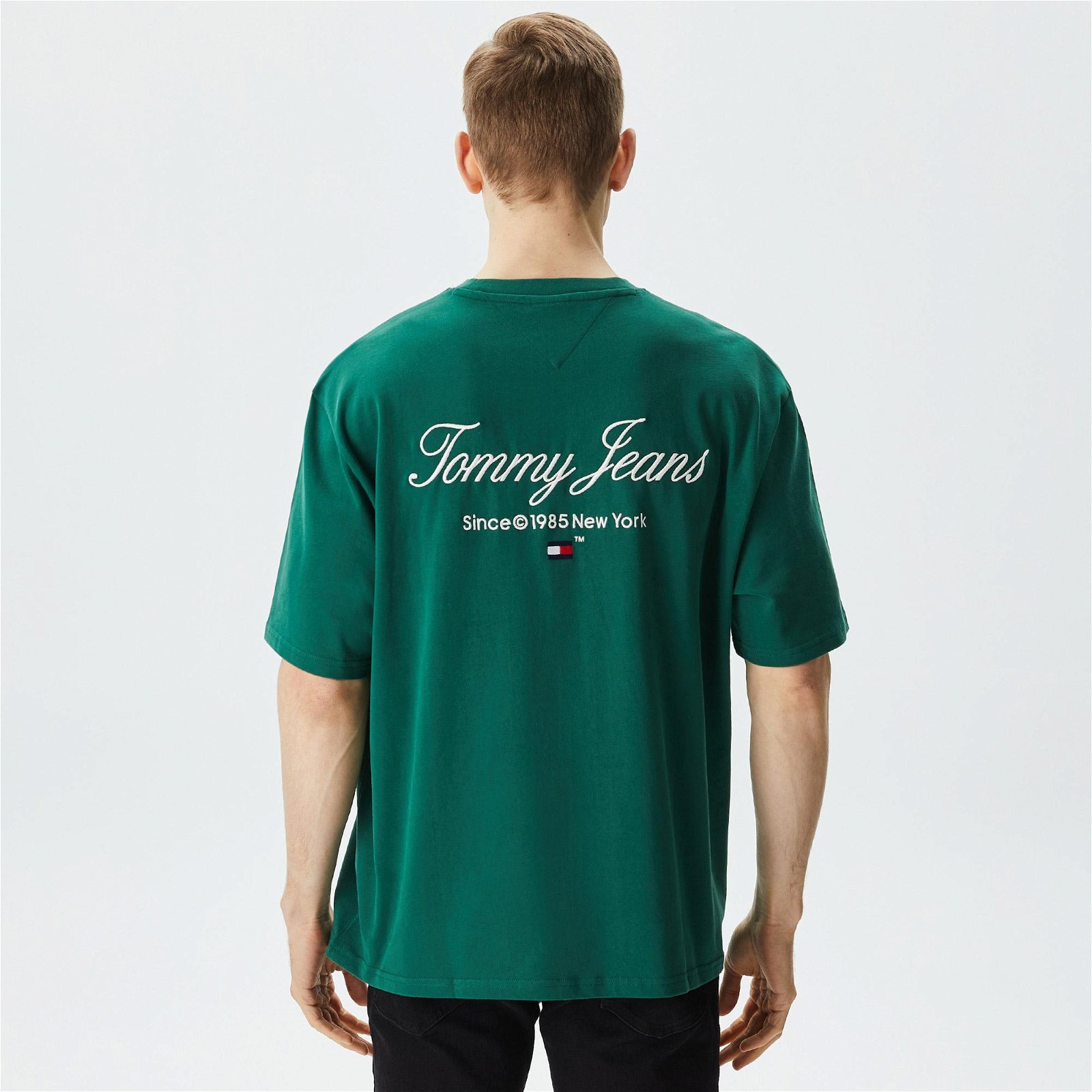 Tommy Jeans Serif Luxe Erkek Yeşil T-Shirt