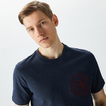  Tommy Hilfiger Icon Crest Erkek Mavi T-Shirt