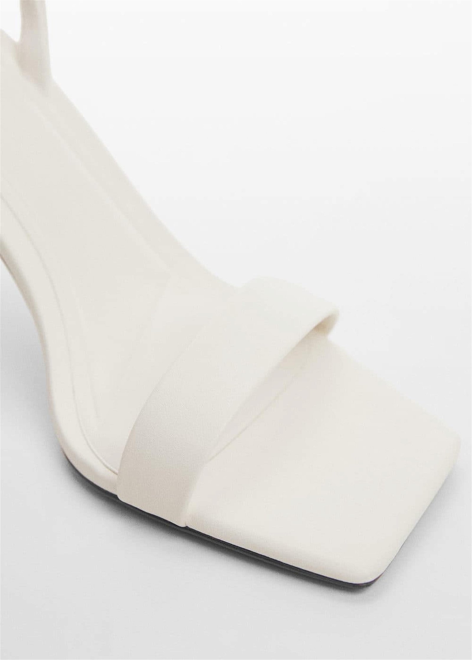 Mango Kadın Topuklu Bantlı Sandalet Beyaz