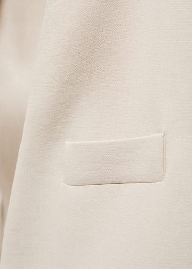  Mango Kadın Kalıplı Blazer Ceket Açık/Pastel Gri