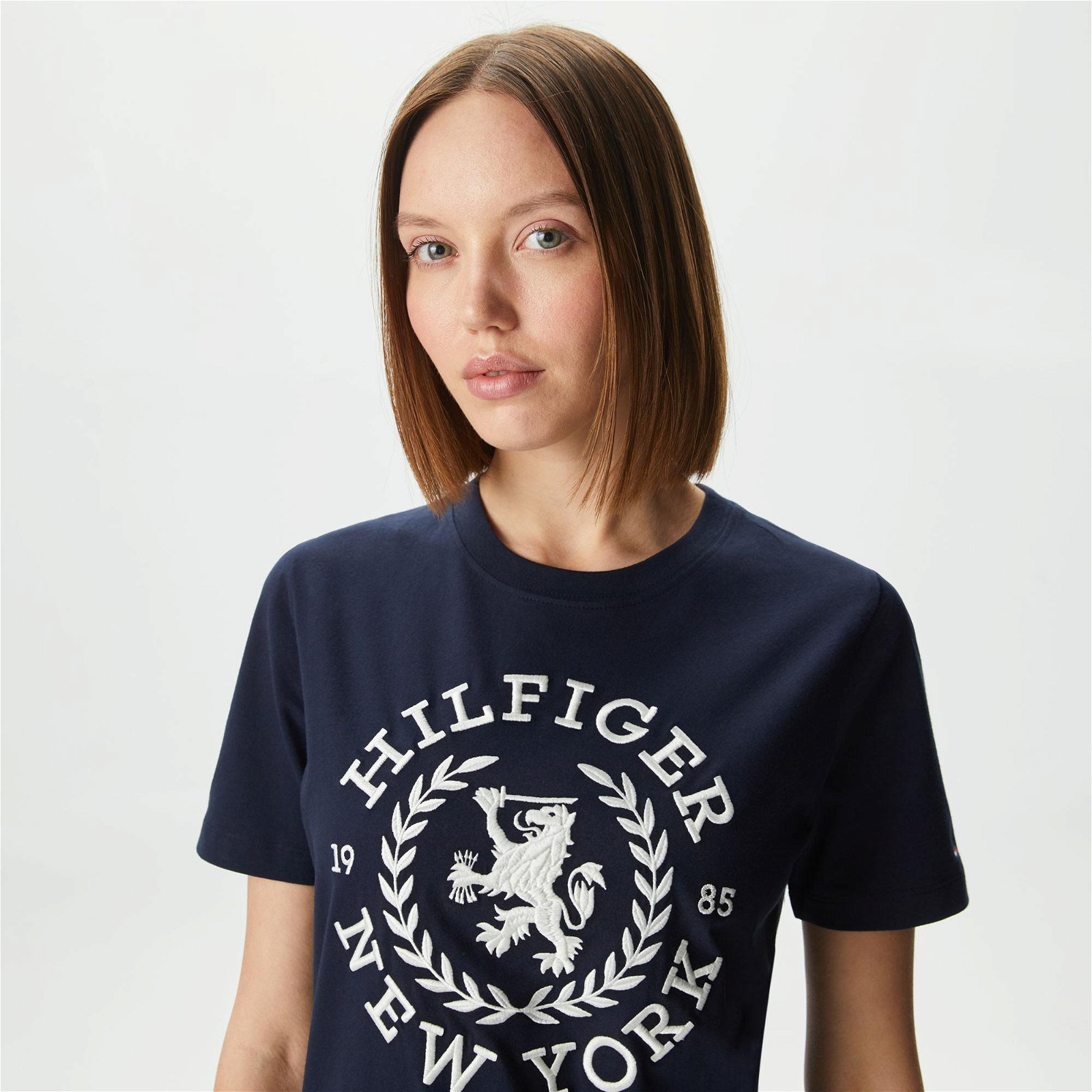 Tommy Hilfiger Reg Kadın Lacivert T-Shirt