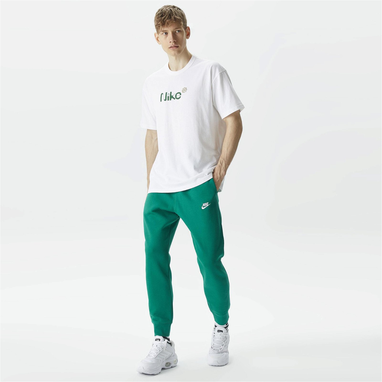 Nike Sportswear Club Fleece Erkek Yeşil Eşofman Altı