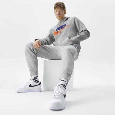  Nike Club Fleece Erkek Gri Sweatshirt