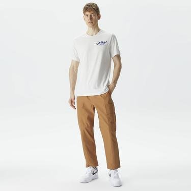  Nike Dri-Fit Slub Erkek Beyaz T-Shirt