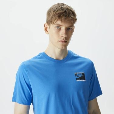  Nike Sportswear Erkek Mavi T-Shirt