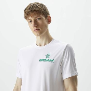  Nike Dri-Fit Erkek Beyaz  T-Shirt