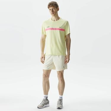  Nike Dri-Fit Miler Erkek Sarı T-Shirt
