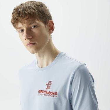 Nike Dri-Fit Erkek Mavi T-Shirt