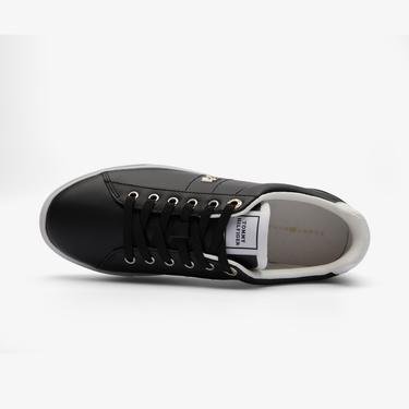  Tommy Hilfiger Essential Elevated Court Kadın Siyah Sneaker