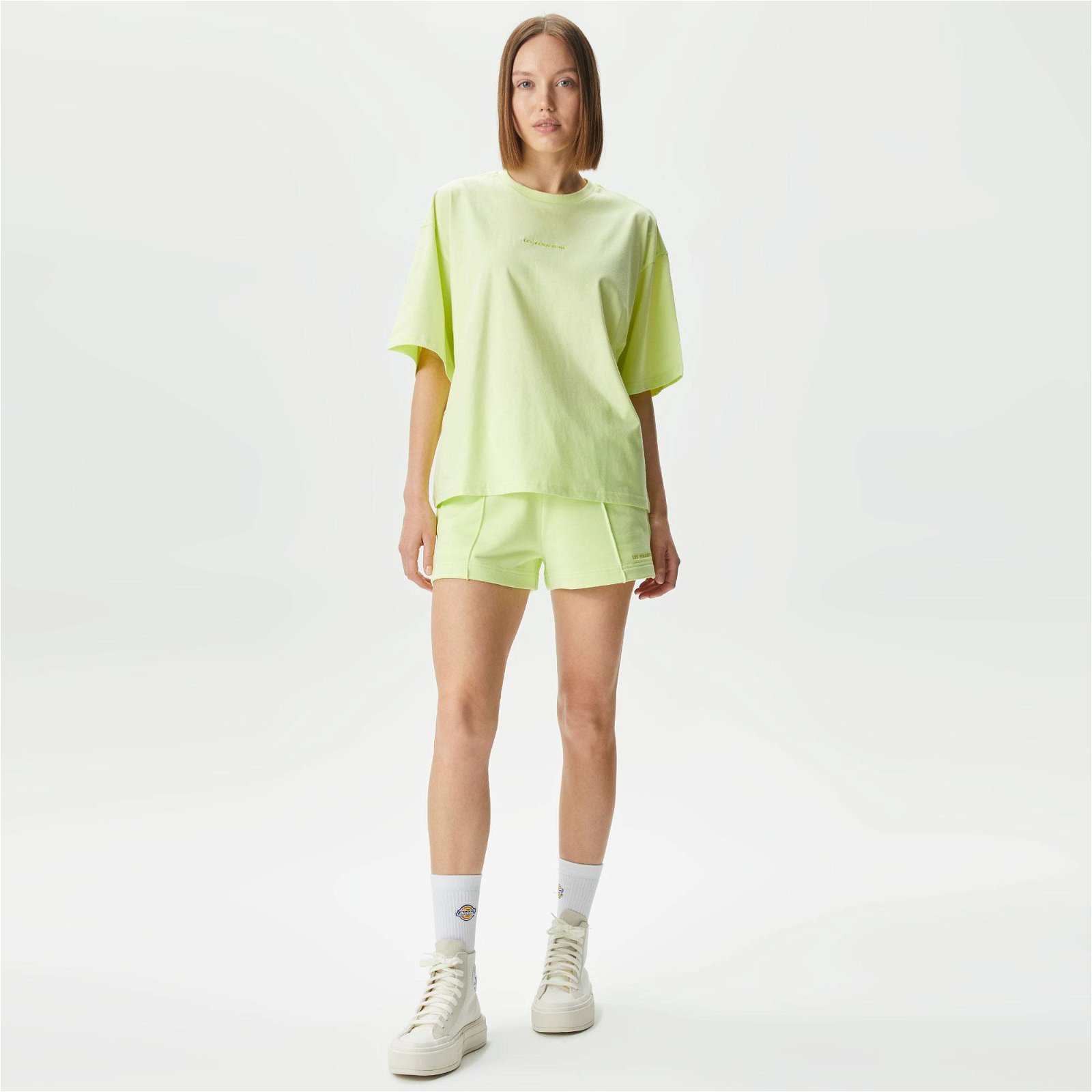Les Benjamins 301 Kadın Yeşil T-Shirt