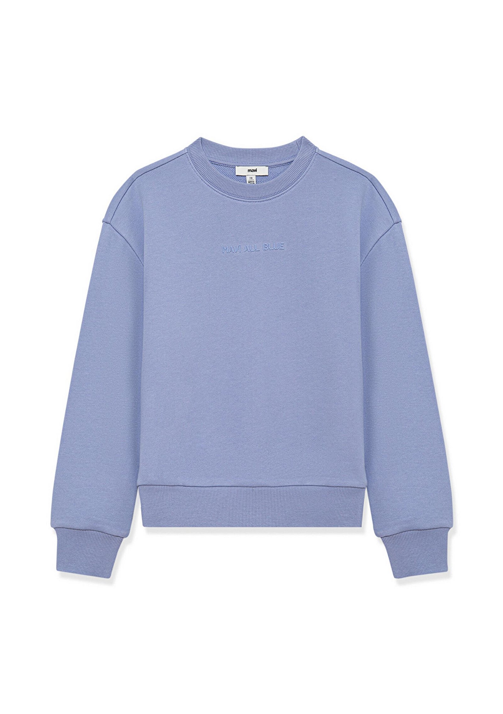Mavi Organik Pamuklu Mavi Basic Sweatshirt 7S10043-70852