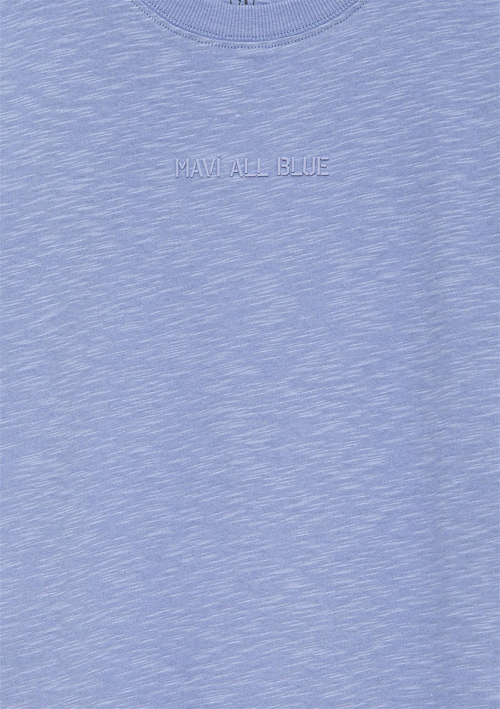 Mavi Organik Pamuklu Mavi Basic Tişört Loose Fit / Bol Rahat Kesim 6610203-70852