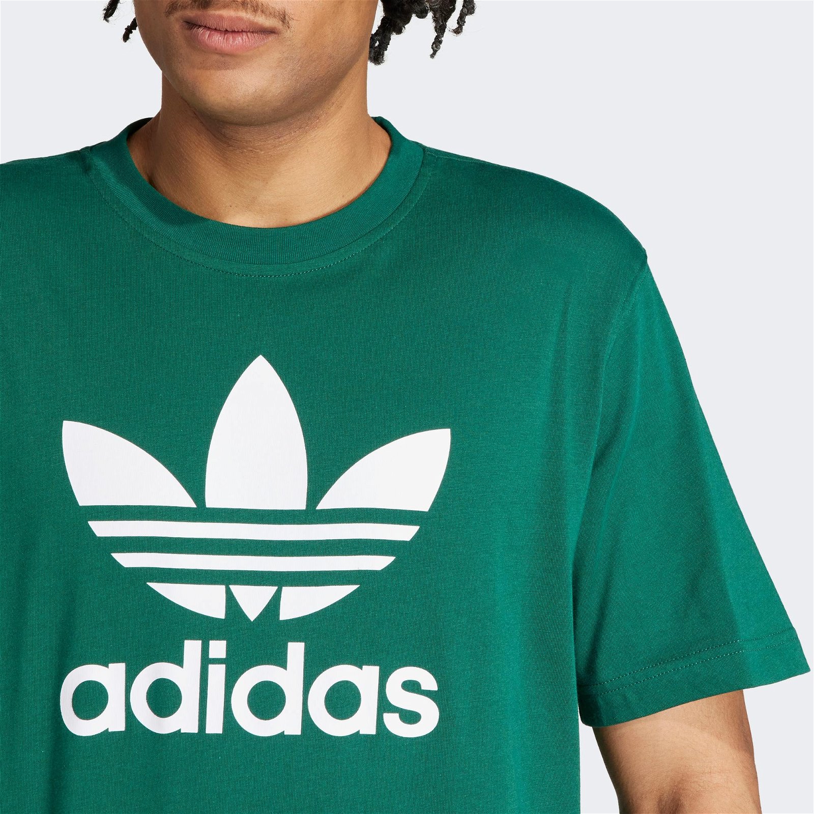 adidas Trefoil  Erkek Yeşil T-Shirt