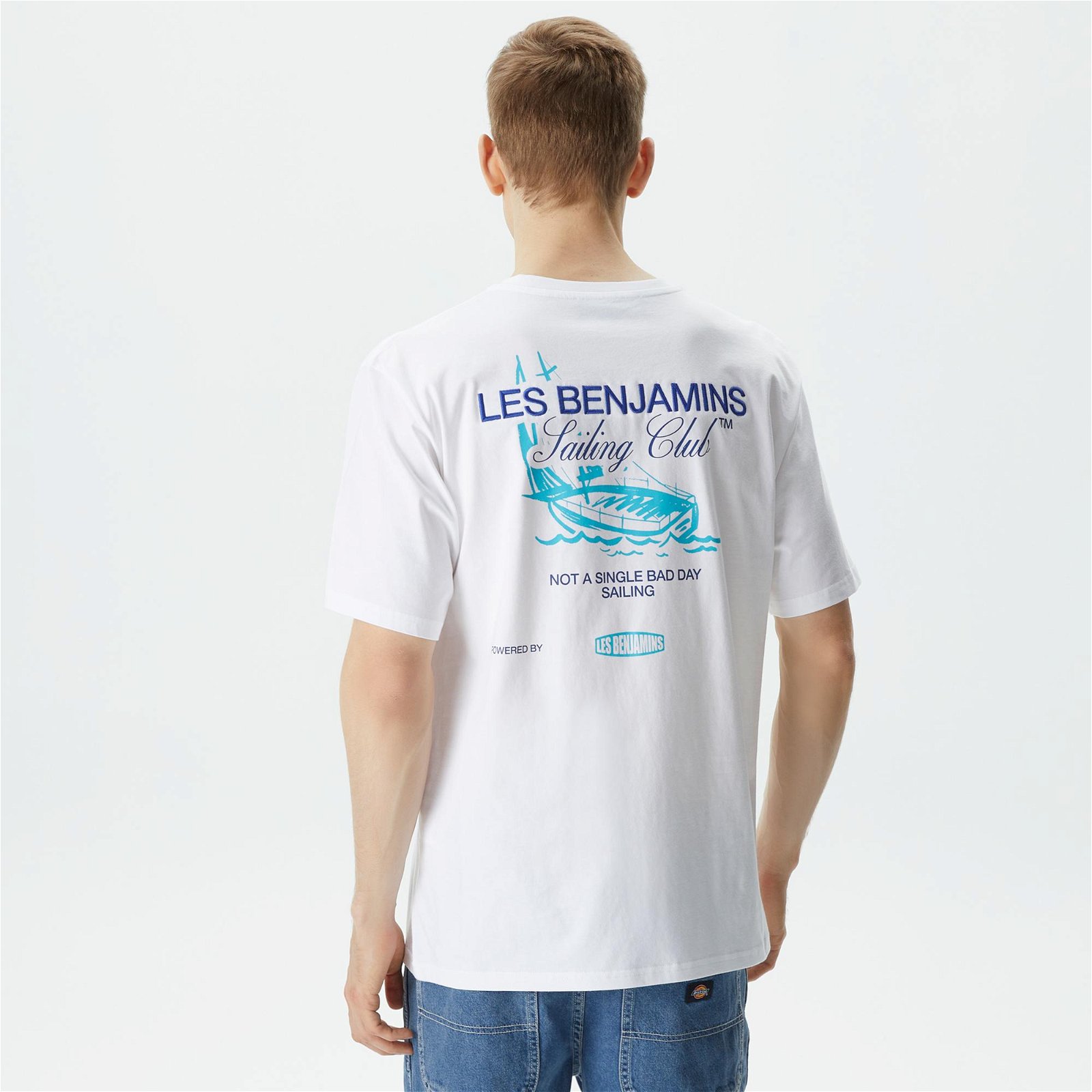Les Benjamins Kısmet Voyage East to West 701 Erkek Beyaz T-Shirt
