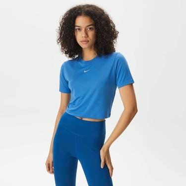  Nike Sportswear Essential Kadın Mavi T-Shirt
