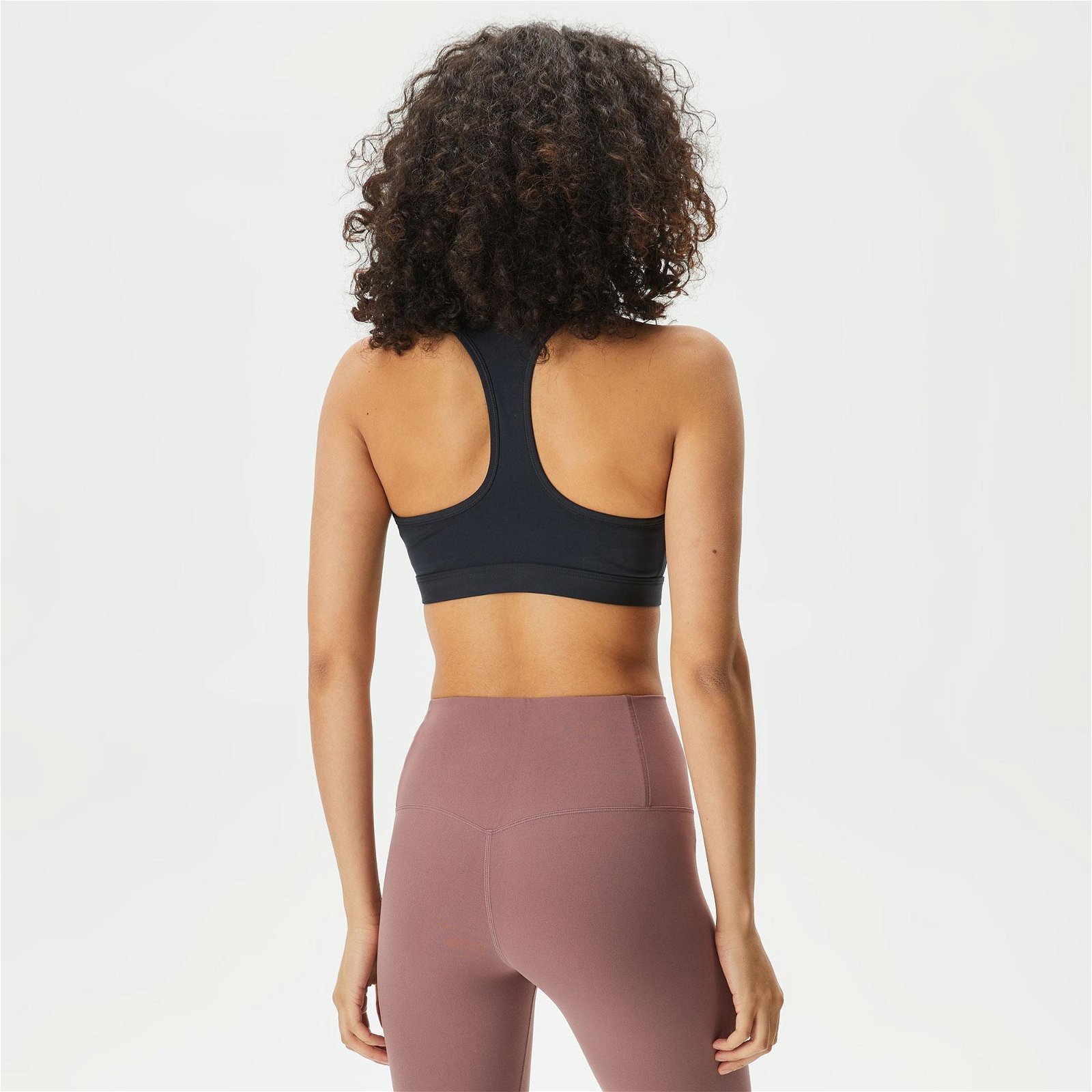 Nike Swoosh Medium Support Futura Kadın Siyah Bra