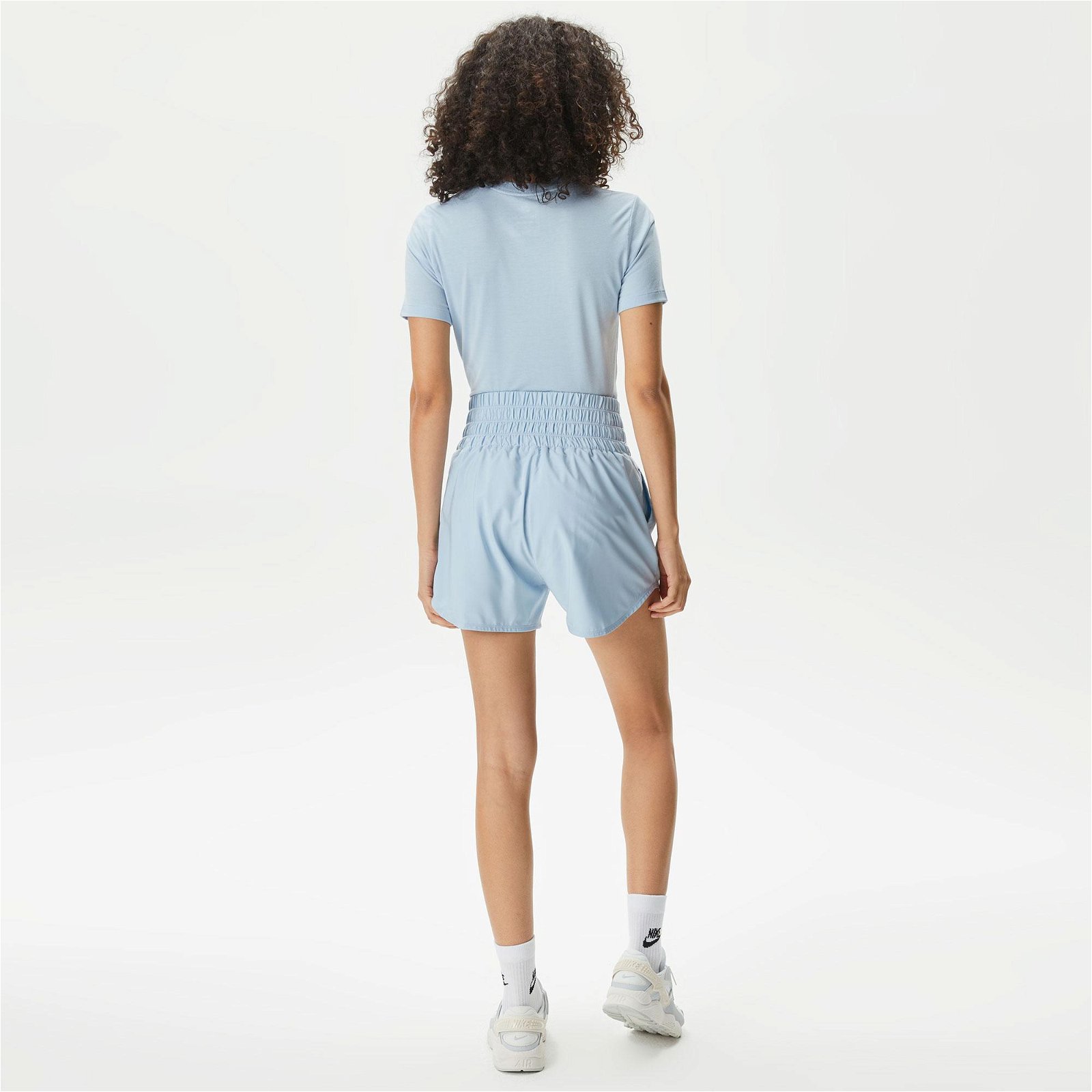 Nike One Dri-Fit Ultra High Rise Kadın Mavi Şort