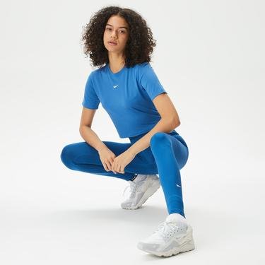  Nike One Dri-Fit Kadın Mavi Tayt