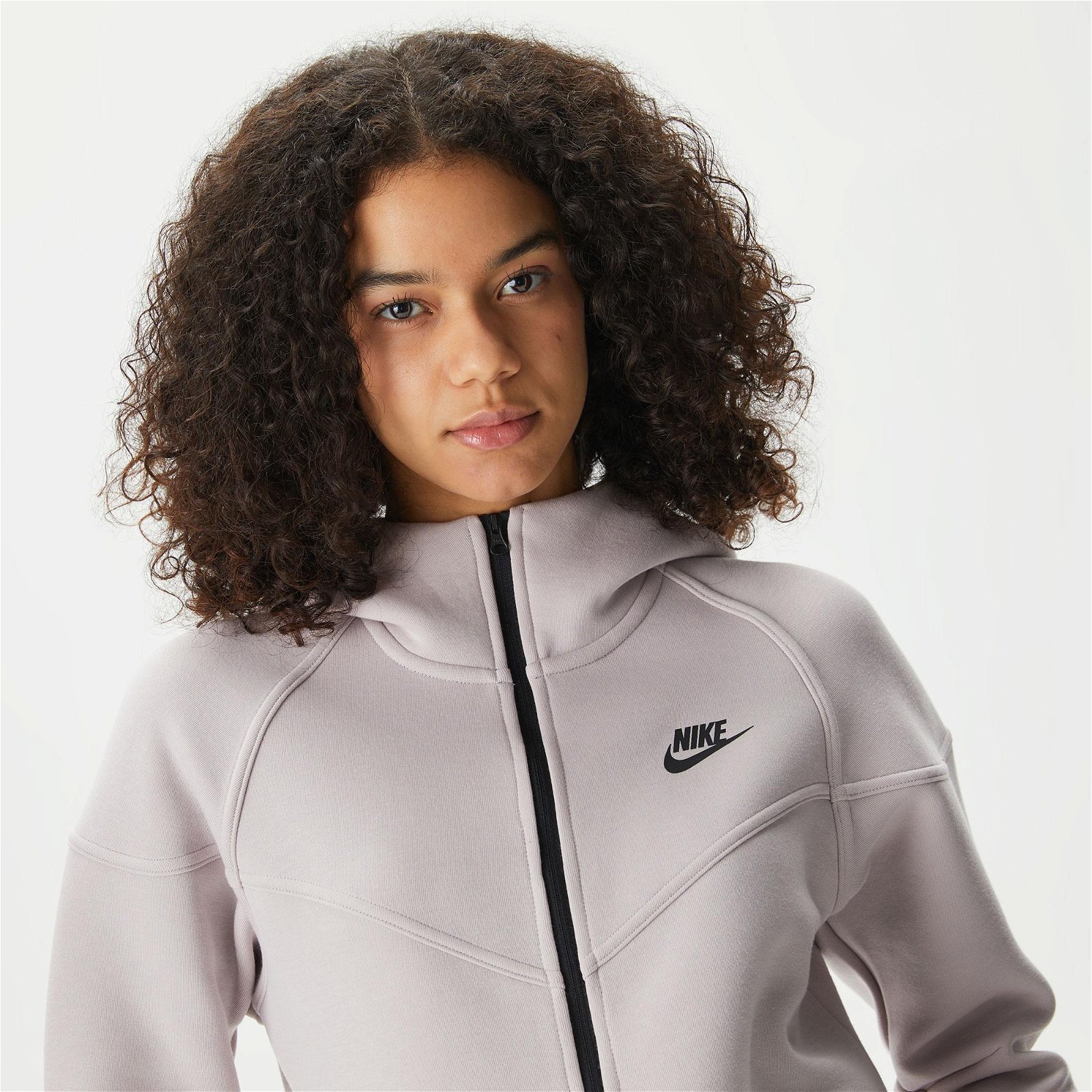 Nike Sportswear Tech Fleece Windrunner Kadın Lila Sweatshirt