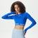 Nike Pro Dri-Fit 365 Kadın Mavi Uzun Kollu T-Shirt
