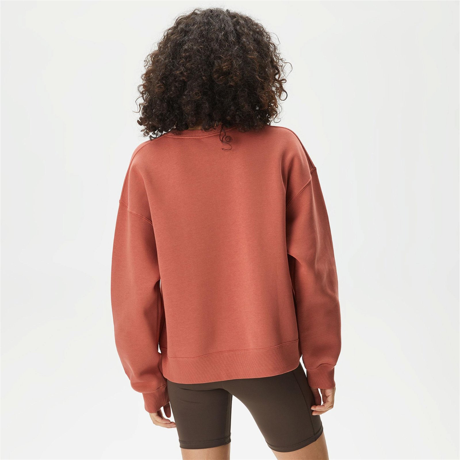 Jordan Brooklyn Fleece Kadın Kahverengi Uzun Kollu T-Shirt