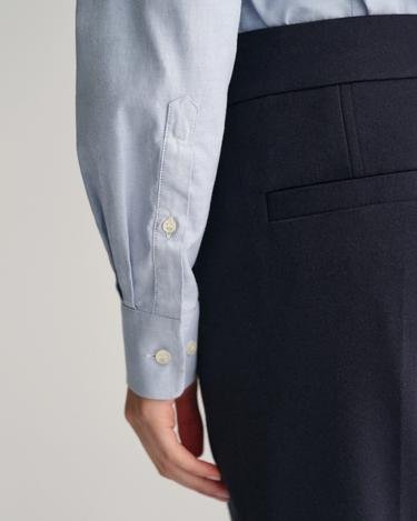  GANT Kadın Mavi Slim Fit Klasik Yaka Oxford Gömlek