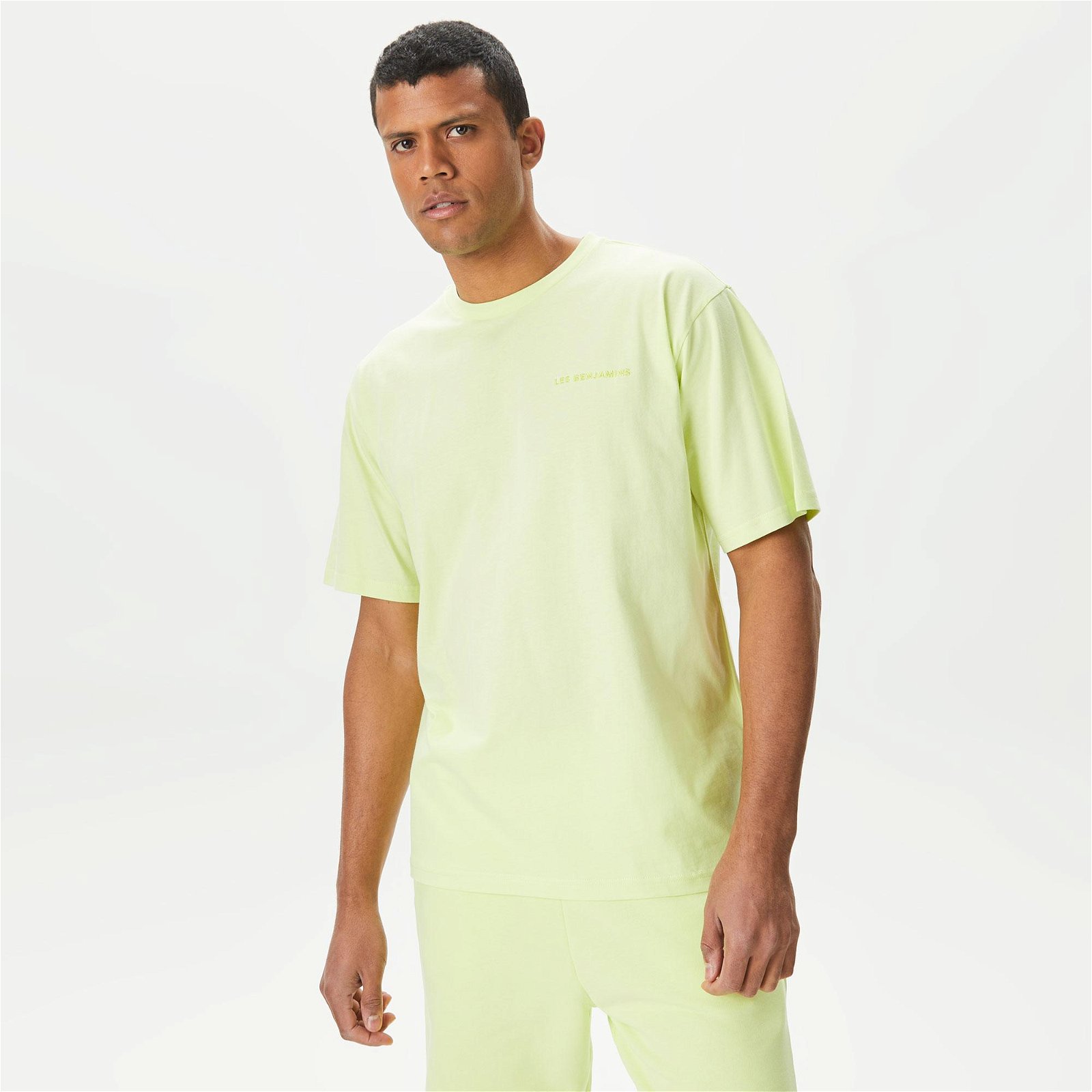 Les Benjamins Essentials 301 Erkek Yeşil T-Shirt