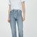 Mango Kadın Folyo Detaylı Düz Jean Pantolon Gümüş Rengi