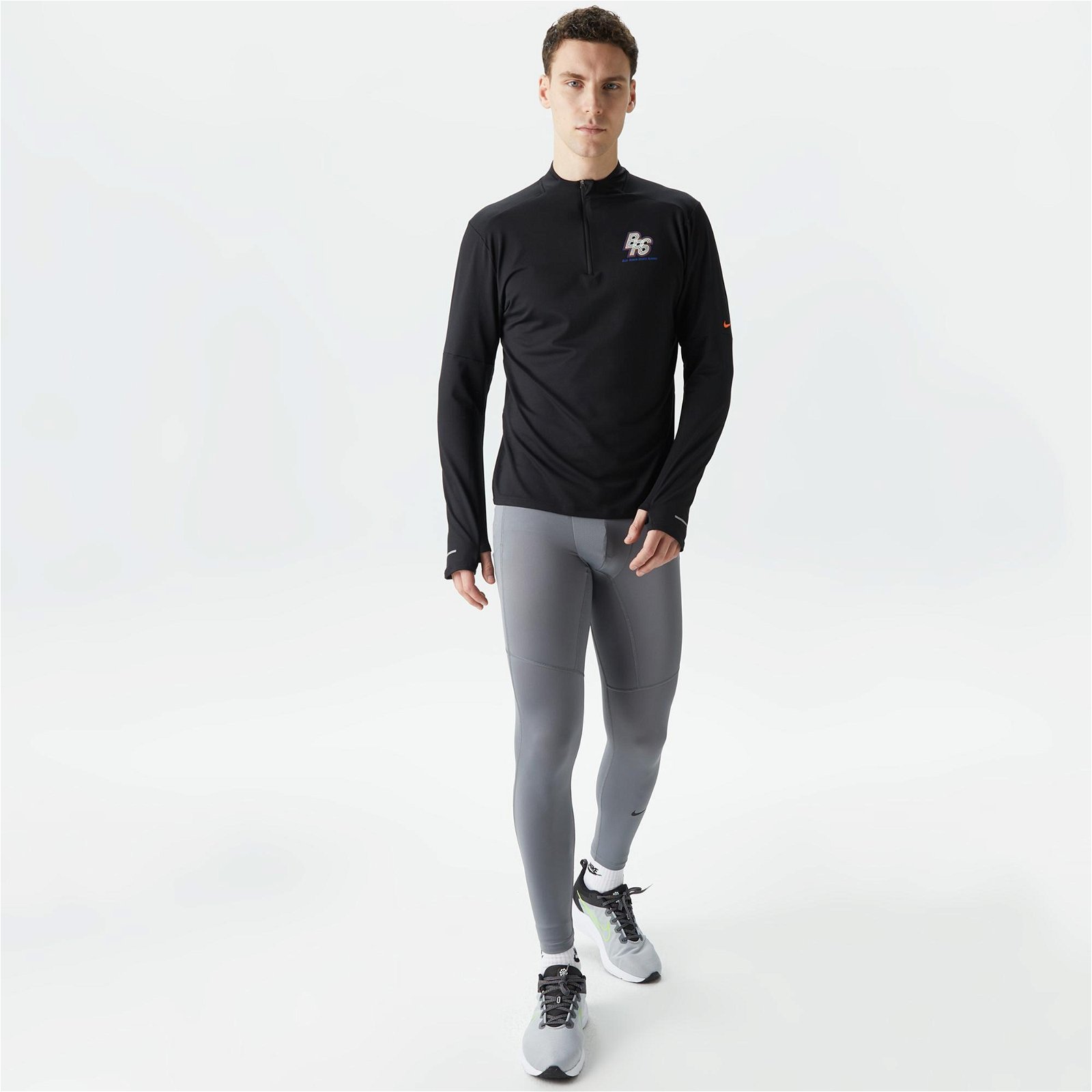 Nike Running Energy Element Erkek Siyah Uzun Kollu T-Shirt