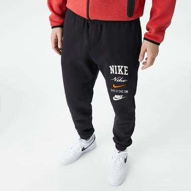  Nike Club Fleece Stack Erkek Siyah Eşofman Altı