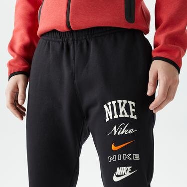  Nike Club Fleece Stack Erkek Siyah Eşofman Altı