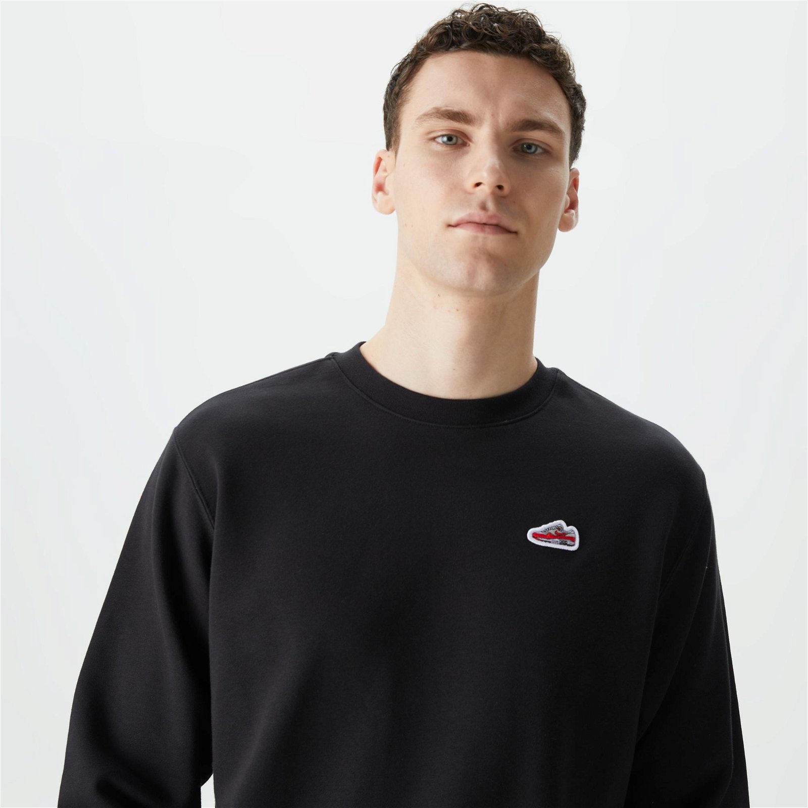 Nike Sportswear Crew Erkek Siyah Sweatshirt