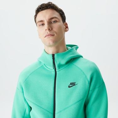  Nike Tech Fleece Erkek Yeşil Sweatshirt