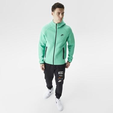  Nike Tech Fleece Erkek Yeşil Sweatshirt