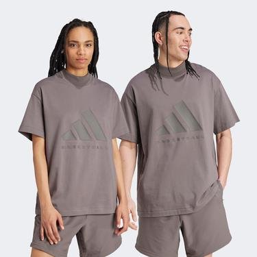  adidas One Ctn Jer T Unisex Kahverengi T-Shirt