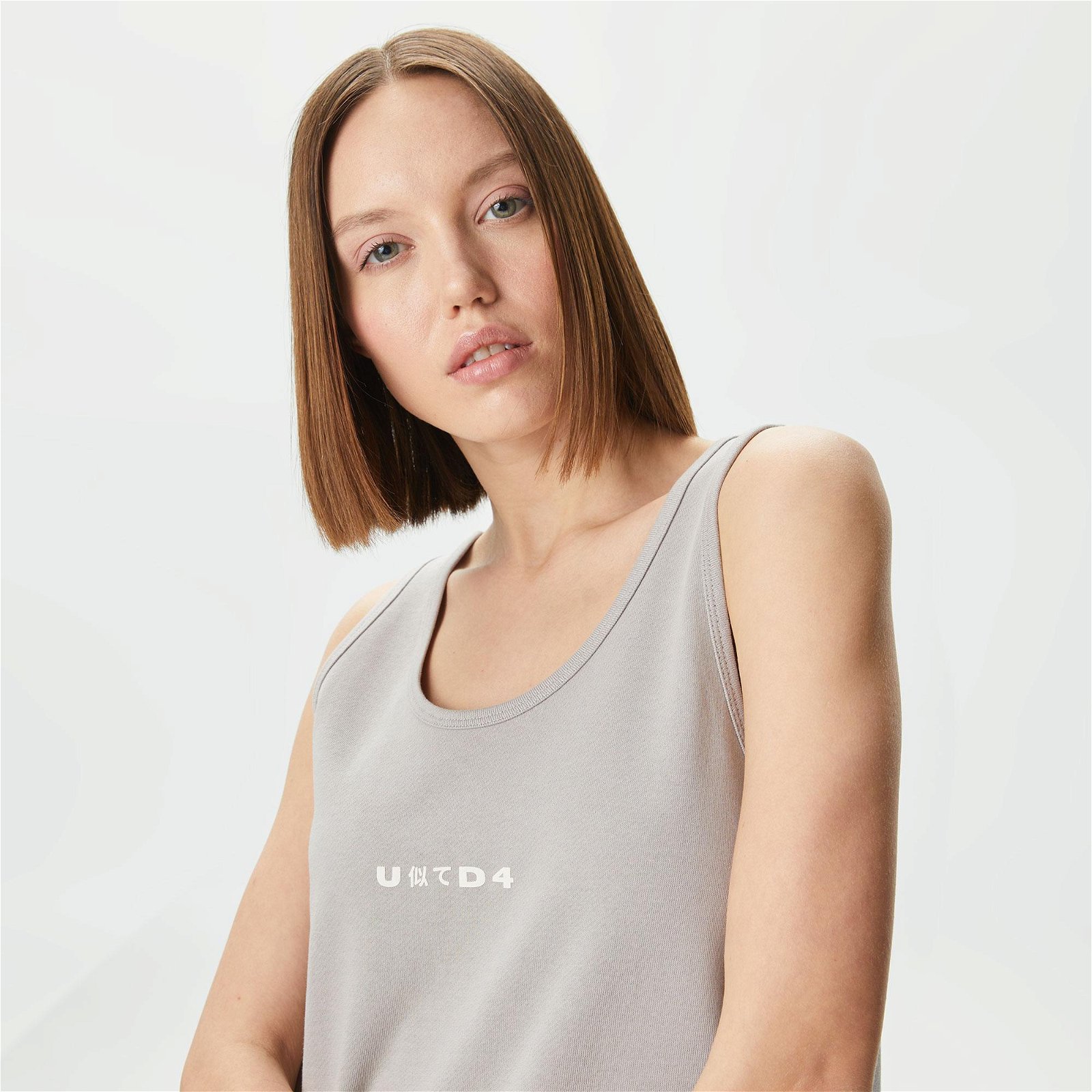 UNITED4 Classic Kadın Gri T-Shirt
