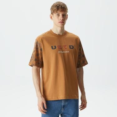  UNITED4 Classic Erkek Kahverengi T-Shirt