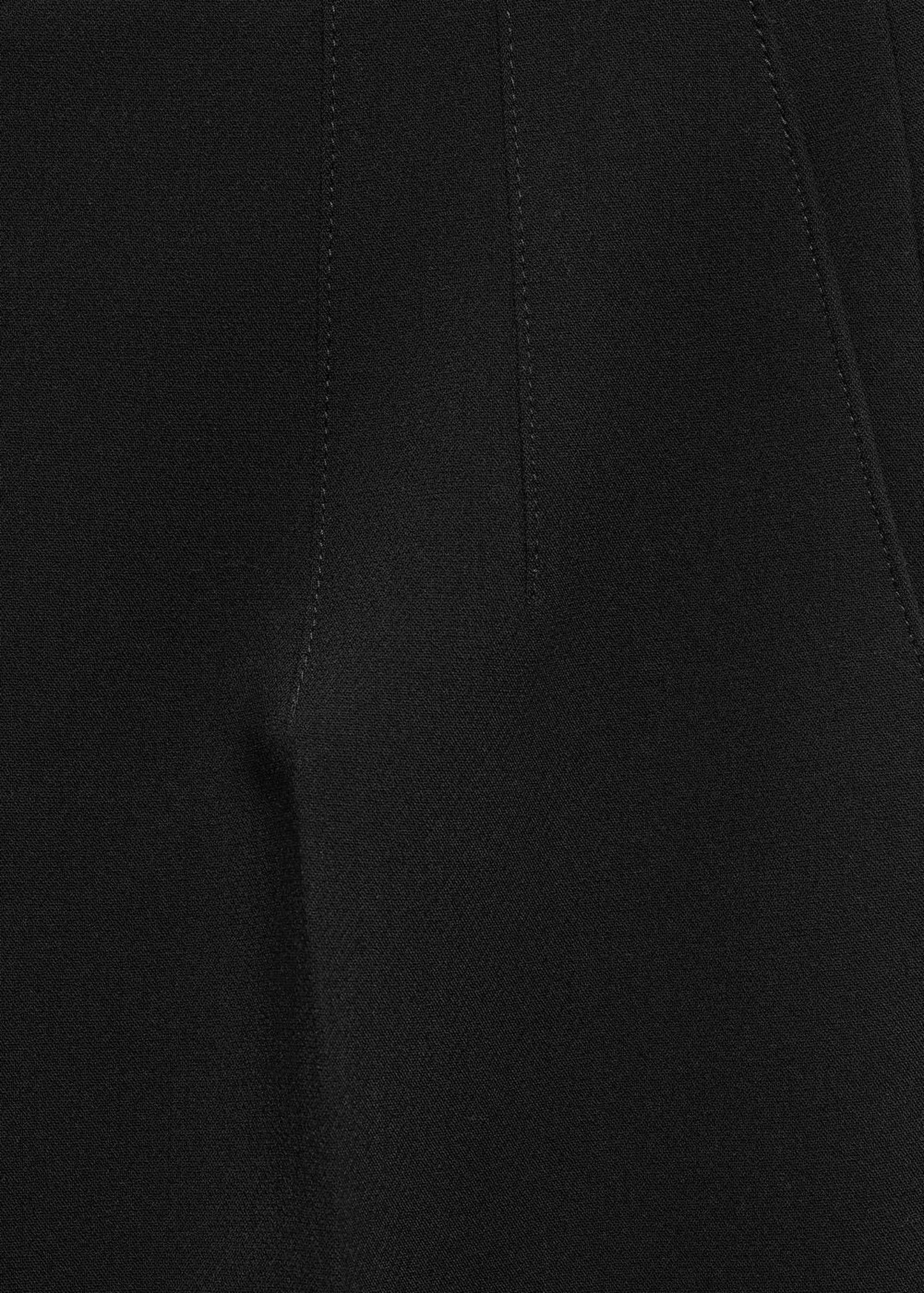 Mango Kadın Pili Detaylı Pantolon Siyah