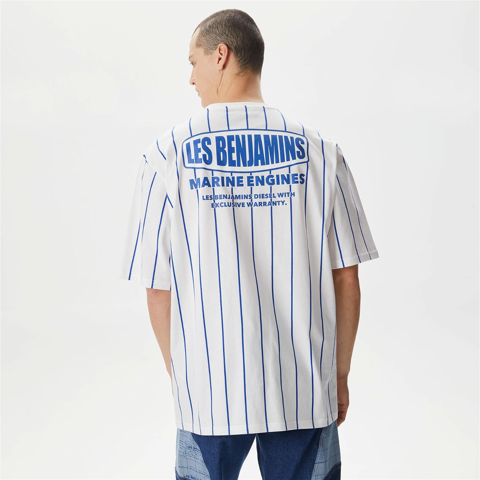 Les Benjamins Kısmet Voyage East to West 036 Erkek Beyaz T-Shirt