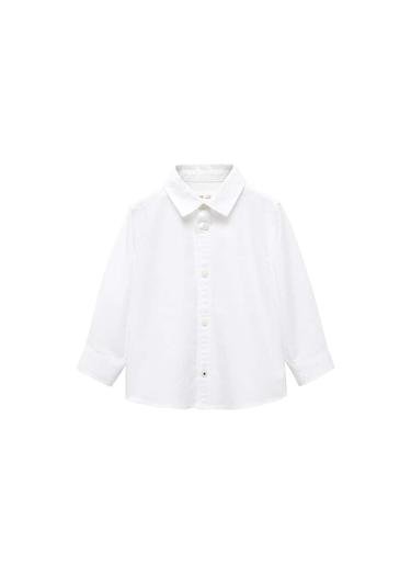  Mango Çocuk Pamuklu Oxford Gömlek Beyaz