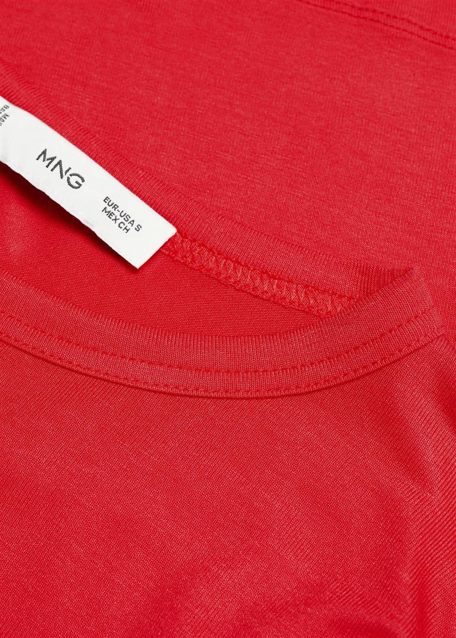 Mango Kadın Baskılı Etekli Sweatshirt Elbise Kirmizi